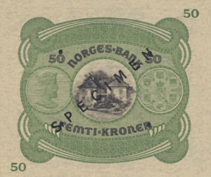 Norway, 50 Krone, P9r