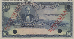 Paraguay, 500 Peso, P169ct