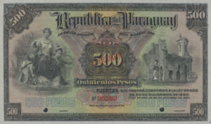 Paraguay, 500 Peso, P154s