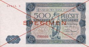 Poland, 500 Zloty, P132s