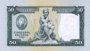 Portugal, 50 Escudo Ouro, P160 Sign.1