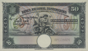 Portuguese India, 50 Rupee, P18p