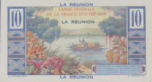 Reunion, 10 Franc, P42s2