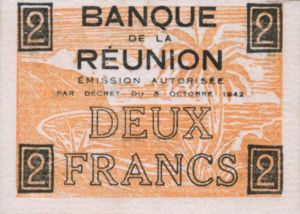 Reunion, 2 Franc, P32