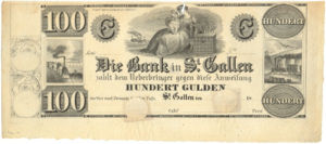Switzerland, 100 Gulden, 