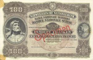 Switzerland, 100 Franc, P9ct
