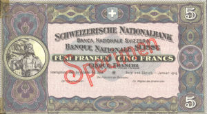 Switzerland, 5 Franc, P11ct