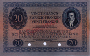 Switzerland, 20 Franc, P38bs