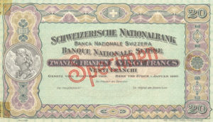 Switzerland, 20 Franc, P12ct