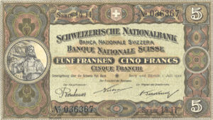 Switzerland, 5 Franc, P11f