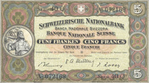 Switzerland, 5 Franc, P11n