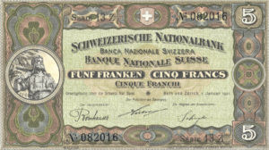 Switzerland, 5 Franc, P11e