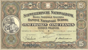 Switzerland, 5 Franc, P11d
