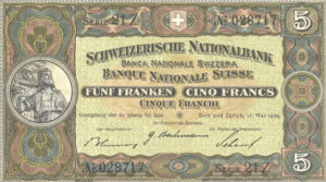 Switzerland, 5 Franc, P11i
