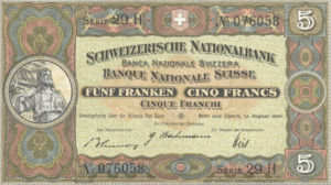 Switzerland, 5 Franc, P11l