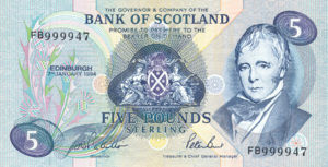 Scotland, 5 Pound, P116b