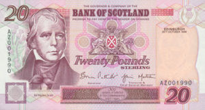 Scotland, 20 Pound, P121b