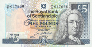 Scotland, 5 Pound, P352b