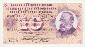 Switzerland, 10 Franc, P45e