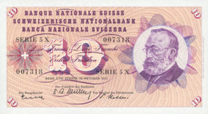 Switzerland, 10 Franc, P45b