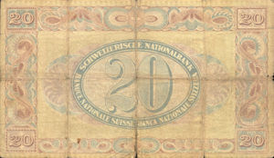 Switzerland, 20 Franc, P12a