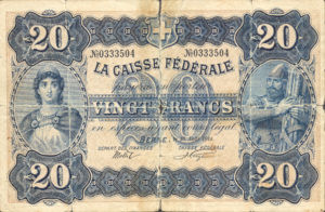 Switzerland, 20 Franc, P21