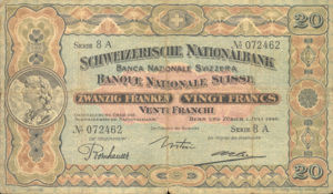 Switzerland, 20 Franc, P33b