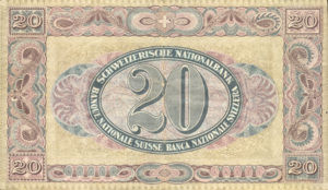 Switzerland, 20 Franc, P12f