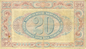 Switzerland, 20 Franc, P12b