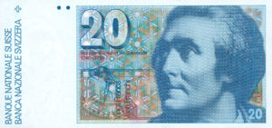 Switzerland, 20 Franc, P55e