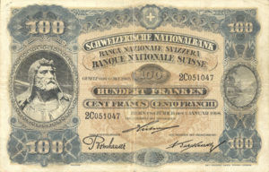 Switzerland, 100 Franc, P9a