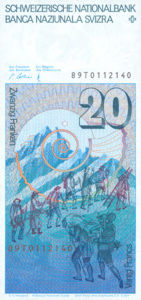 Switzerland, 20 Franc, P55h