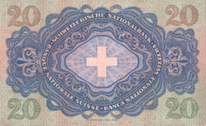 Switzerland, 20 Franc, P39b