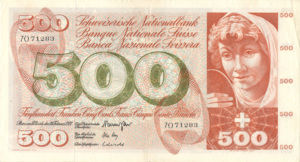 Switzerland, 500 Franc, P51i