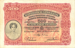 Switzerland, 500 Franc, P36b