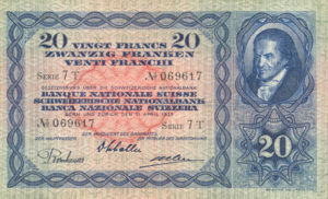 Switzerland, 20 Franc, P39e