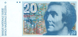 Switzerland, 20 Franc, P54