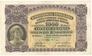 Switzerland, 1,000 Franc, P37d