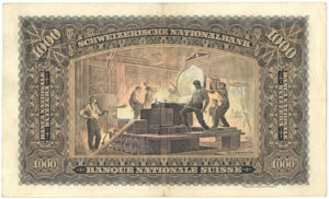 Switzerland, 1,000 Franc, P37d