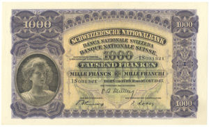 Switzerland, 1,000 Franc, P37h