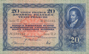 Switzerland, 20 Franc, P39m