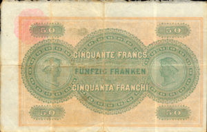 Switzerland, 50 Franc, P1