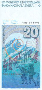 Switzerland, 20 Franc, P55a