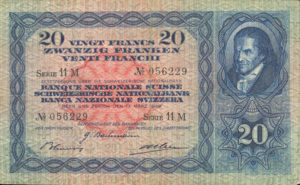 Switzerland, 20 Franc, P39i