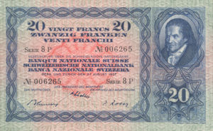 Switzerland, 20 Franc, P39f