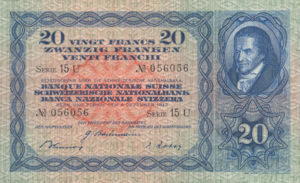 Switzerland, 20 Franc, P39l