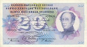 Switzerland, 20 Franc, P46a