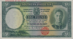 Southern Rhodesia, 1 Pound, P10as