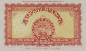 Southwest Africa, 10 Shilling, P4b