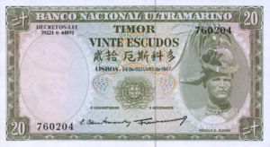 Timor, 20 Escudo, P26a Sign.6